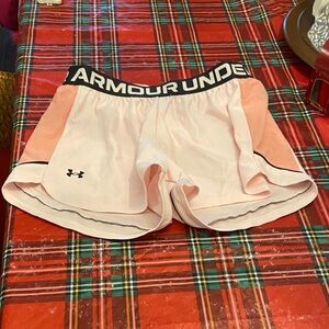 Under Armour Women's Light Pink Athletic Shorts